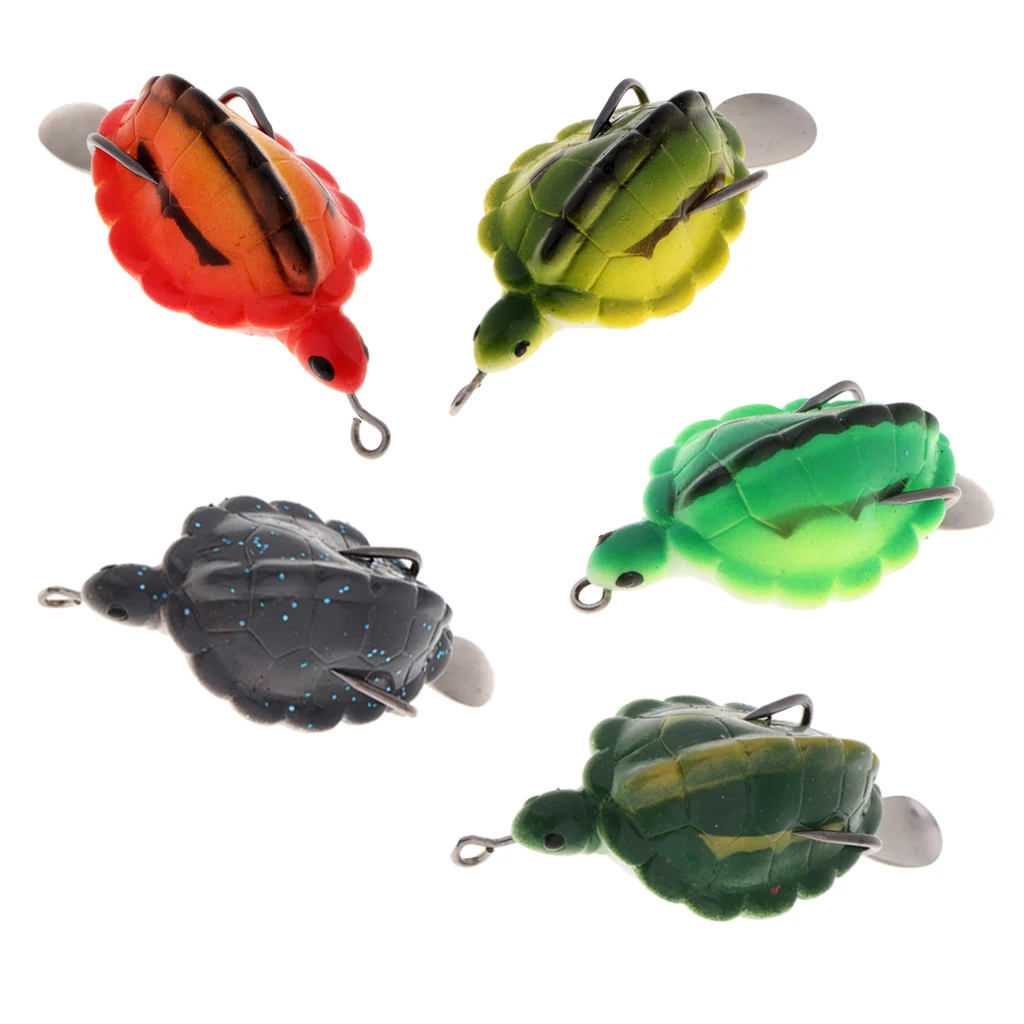 Soft Silicone Frog Lure 5.5cm 13.6g Snakehead Baits Topwater Simulation Fishing Lures with Spoon
