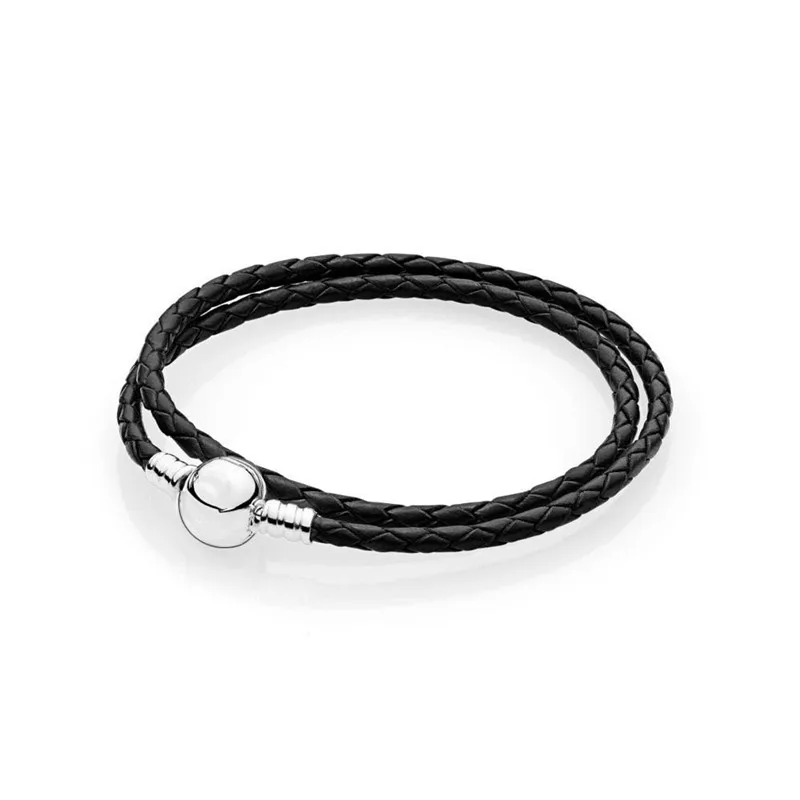 925 Sterling Silver Bracelet Leather Ball Clasp Snake Bracelets Bangle Fit Women DIY Bead Charm Europe Jewelry
925 Sterling Silver Bracelet Leather Ball Clasp Snake Bracelets Bangle Fit Women DIY Bead Charm Europe Jewelry