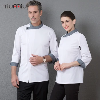Profession Chef Jacket Waiter Long Sleeve Uniform Workwear Clothing Baker Barber Kitchen Master Cook Overalls High Quality
Profession Chef Jacket Waiter Long Sleeve Uniform Workwear Clothing Baker Barber Kitchen Master Cook Overalls High Quality