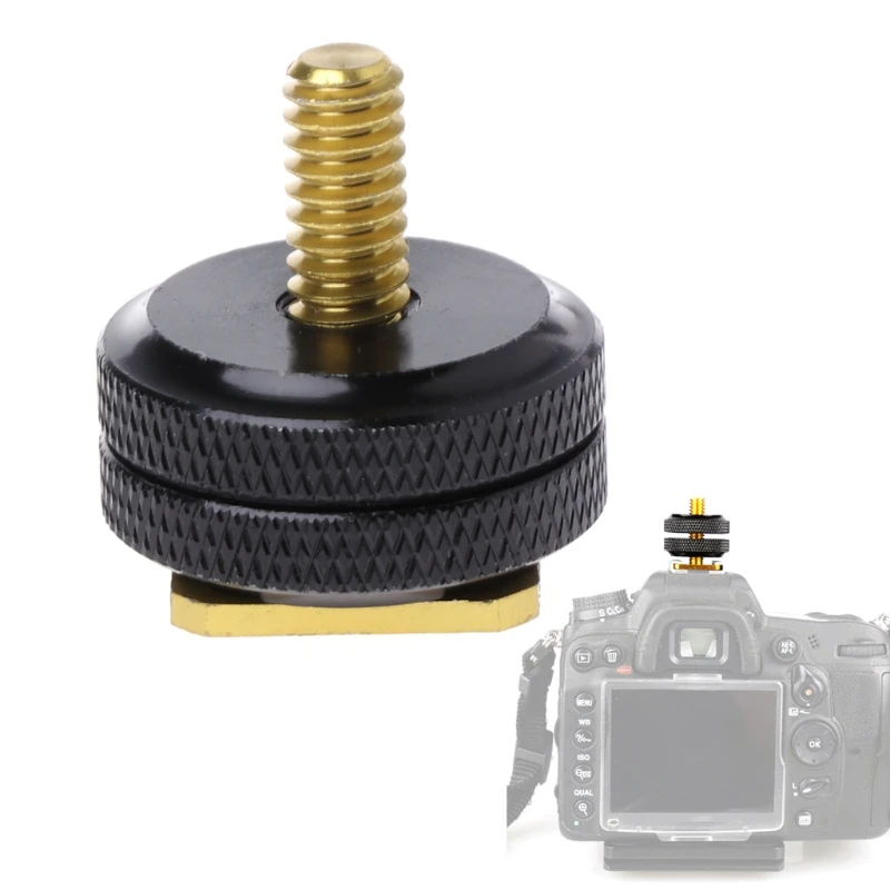 Aluminum Alloy ABS 1/4"-20 Tripod Screw to Flash Hot Shoe Mount Adapter for Photo Studio Camera New
Aluminum Alloy ABS 1/4"-20 Tripod Screw to Flash Hot Shoe Mount Adapter for Photo Studio Camera New
