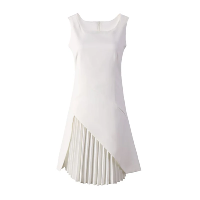 PERHAPS U white safaran tank pleat ruched elegant mini a line sleeveless zipper short dress o neck solid women summer D0310
PERHAPS U white safaran tank pleat ruched elegant mini a line sleeveless zipper short dress o neck solid women summer D0310