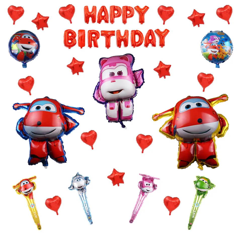 Super Wings Foil Balloon Birthday Party Decorations Helium Balloon party supplies Boys Baby Shower Decorations for Kids
Super Wings Foil Balloon Birthday Party Decorations Helium Balloon party supplies Boys Baby Shower Decorations for Kids