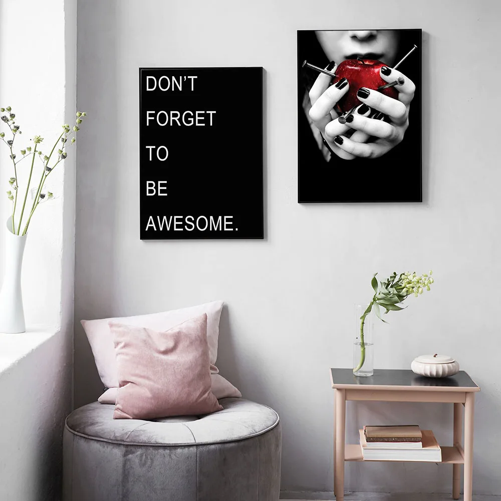 Black Backgrond Fashion Woman with Apple Poster and Print Awesome Decor No Framed Picture for Living Room Home painting pictures
Black Backgrond Fashion Woman with Apple Poster and Print Awesome Decor No Framed Picture for Living Room Home painting pictures