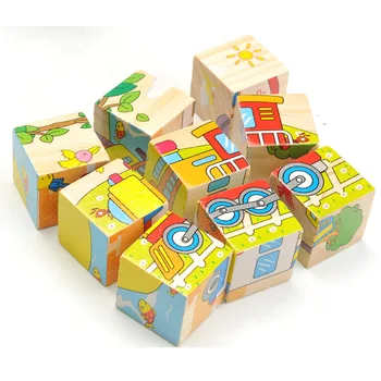 High quality 9pcs wooden three-dimensional puzzle children's educational toys 3D building blocks six-sided painting
High quality 9pcs wooden three-dimensional puzzle children's educational toys 3D building blocks six-sided painting