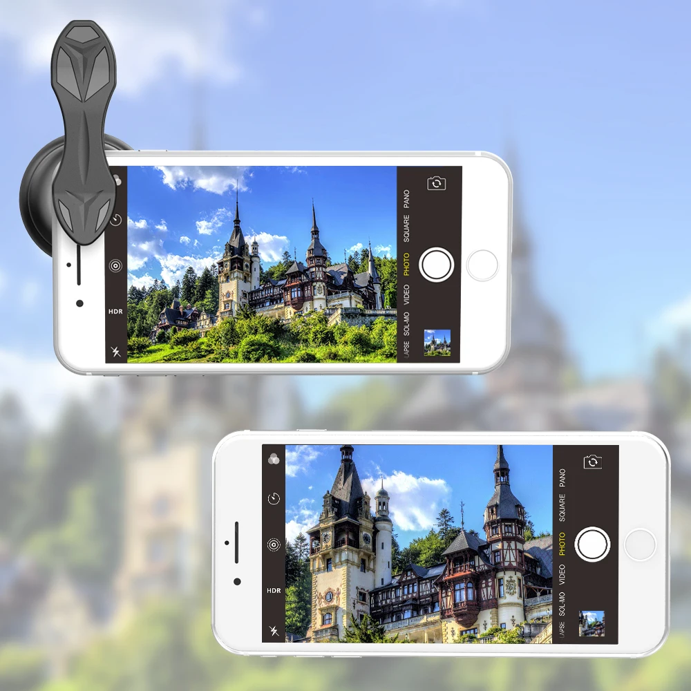 APEXEL Professional Optic Phone camera lends kit 15mm 4K Wide angle lens no distortion 9 -5