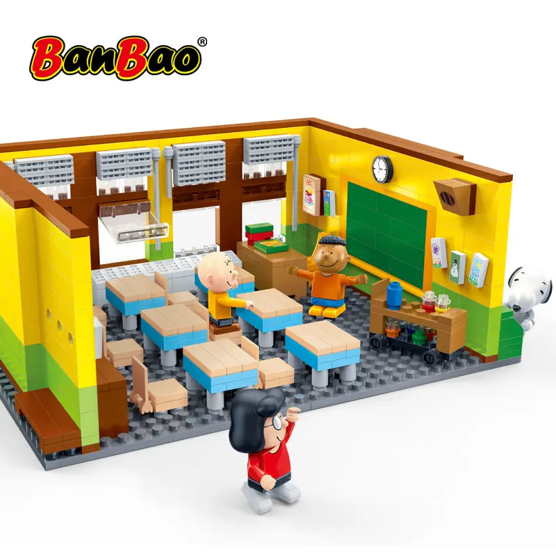 BanBao 7501 Hot Snoopy Peanuts IP Figure Classroom Plastic Building Blocks Toys Educational Models DIY Bricks For Children Kids
BanBao 7501 Hot Snoopy Peanuts IP Figure Classroom Plastic Building Blocks Toys Educational Models DIY Bricks For Children Kids