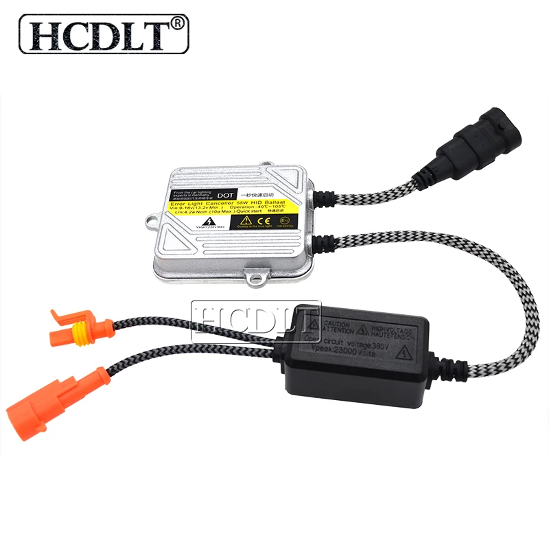 HCDLT 12V 55W DC HID Xenon Ballast For Car Headlight Kit Xenon H1 H7 H11 9005 9006 DC Block Ignition Digital Electronic Ballast (2)