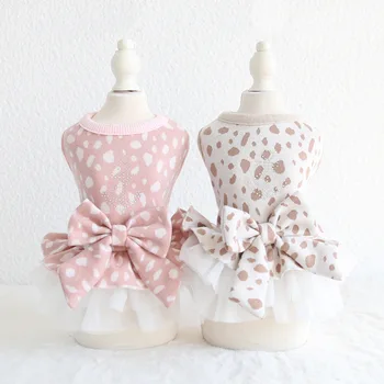 Pet Dog Bleading Bow Lace Dot Pattern Pink White Clothes Spring Summer Dresses For Small Dogs DC791
Pet Dog Bleading Bow Lace Dot Pattern Pink White Clothes Spring Summer Dresses For Small Dogs DC791