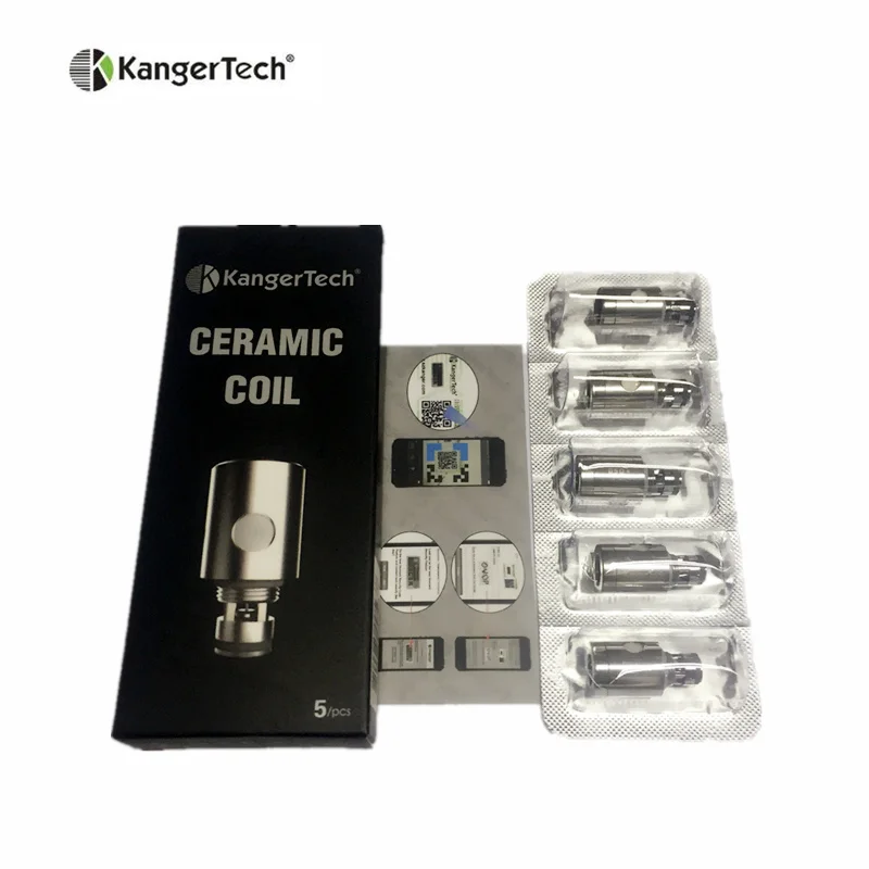 5pcs/lot Original Kangertech Ceramic Coil 0.5ohm Replacement For Kanger Toptank Nano Subtank Mini Subvod Mega
5pcs/lot Original Kangertech Ceramic Coil 0.5ohm Replacement For Kanger Toptank Nano Subtank Mini Subvod Mega