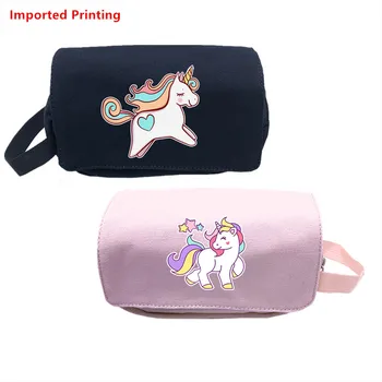 Imported Print Rainbow Unicorn Girl Kawaii Makeup Bag Pink Small School Bags Women Money Coin Pouch Stationery Storage Bags
Imported Print Rainbow Unicorn Girl Kawaii Makeup Bag Pink Small School Bags Women Money Coin Pouch Stationery Storage Bags
