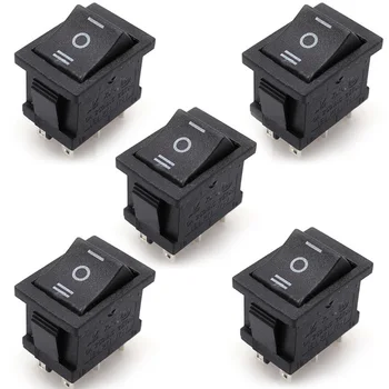 5 Pieces/Lot AC 6A/250V 10A/125V 5X 6Pin DPDT ON-OFF-ON Position Snap Boat Rocker Switches
5 Pieces/Lot AC 6A/250V 10A/125V 5X 6Pin DPDT ON-OFF-ON Position Snap Boat Rocker Switches