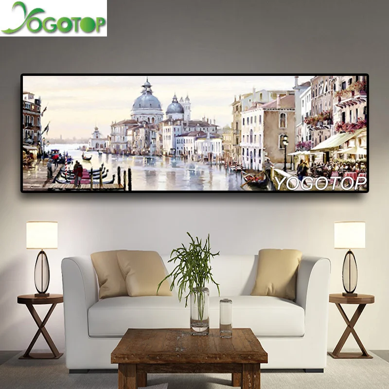 YOGOTOP 5D DIY Diamond Painting Abstract Venice City of Water Full Display Square/Round Embroidery Cross Stitch Decor Home YY412 | Дом и сад