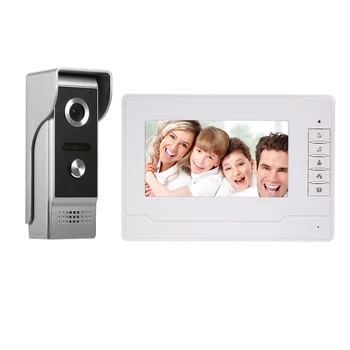 7inch TFT-LCD Color Screen Video Door Phone CameraWaterproof Unlock Monitor Doorbell Intercom System For Home Apartment Villa 
7inch TFT-LCD Color Screen Video Door Phone CameraWaterproof Unlock Monitor Doorbell Intercom System For Home Apartment Villa