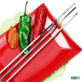 New 10pcs 45cm/40cm Stainless steel Flat BBQ Sticks Barbeque Skewers Kebab BBQ Stickers Grill Barbecue Accessories
New 10pcs 45cm/40cm Stainless steel Flat BBQ Sticks Barbeque Skewers Kebab BBQ Stickers Grill Barbecue Accessories