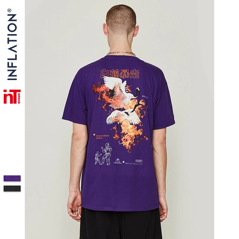 INFLATION Men's Tee Shirts Brand T-shirt Flying Cranes T Shirt Cotton 2019 Summer Fashion High Street Hip hop Couple Tee 91143S
INFLATION Men's Tee Shirts Brand T-shirt Flying Cranes T Shirt Cotton 2019 Summer Fashion High Street Hip hop Couple Tee 91143S