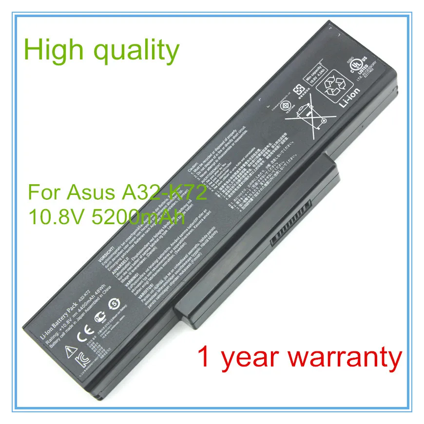 Laptop battery for A72 A72D A72DR A72J K72 K72D K72F K72J K72JA A32-K72 K72S 6 CELLS
Laptop battery for A72 A72D A72DR A72J K72 K72D K72F K72J K72JA A32-K72 K72S 6 CELLS