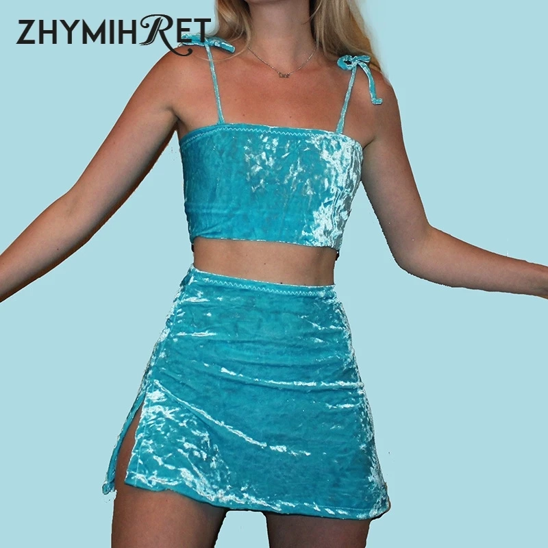 ZHYMIHRET Summer Neon Green Velvet 2 Pieces Set Dress Women Sexy Spaghetti Strap Split Mini Vestidos High Waist A Line Sukienki
ZHYMIHRET Summer Neon Green Velvet 2 Pieces Set Dress Women Sexy Spaghetti Strap Split Mini Vestidos High Waist A Line Sukienki