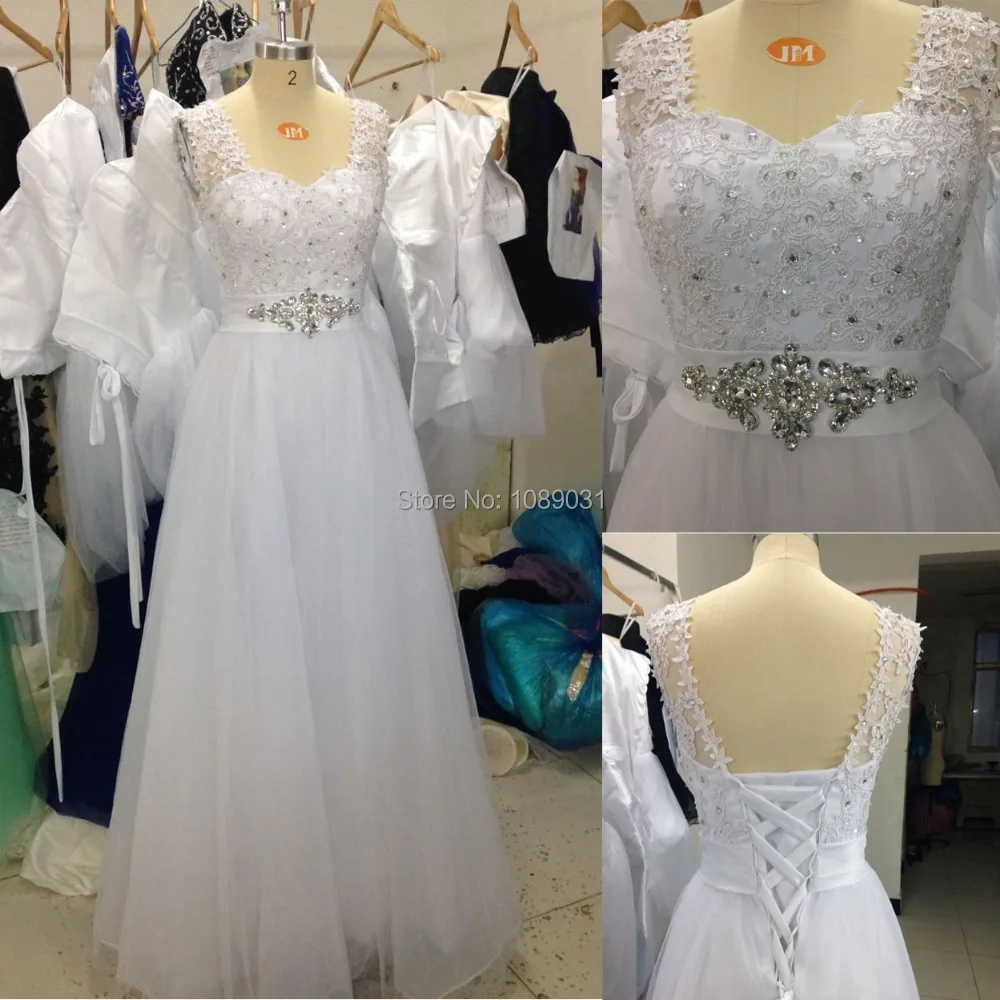 New Arrival Real Wedding Dresses Glamorous Backless Romantic Princess Formal Dress A-Line White/Ivory Elegant Bridal Gown
New Arrival Real Wedding Dresses Glamorous Backless Romantic Princess Formal Dress A-Line White/Ivory Elegant Bridal Gown