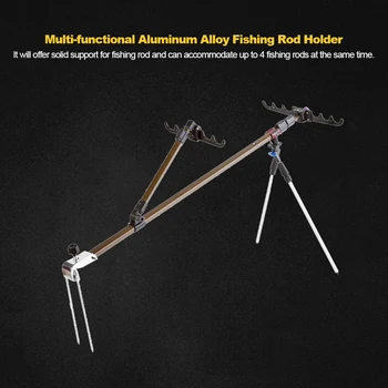Multi-functional Aluminum Alloy Fishing Rod Holder Adjustable Retractable Fish Pole Stand Bracket with Support Bipod Fishing Accessory
Multi-functional Aluminum Alloy Fishing Rod Holder Adjustable Retractable Fish Pole Stand Bracket with Support Bipod Fishing Accessory