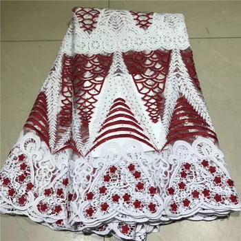 High Quality African Lace Fabric 2019 New Design African Guipure Lace Wine&White Color Nigerian Guipure Lace Fabric WY5
High Quality African Lace Fabric 2019 New Design African Guipure Lace Wine&White Color Nigerian Guipure Lace Fabric WY5