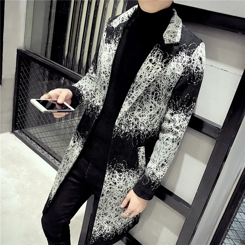 2018 Winter Trench Coat Mens Long Coat Mens Printed Long Coats South Korea Clothing Veste Longue Homme Gabardina Larga Hombre
2018 Winter Trench Coat Mens Long Coat Mens Printed Long Coats South Korea Clothing Veste Longue Homme Gabardina Larga Hombre