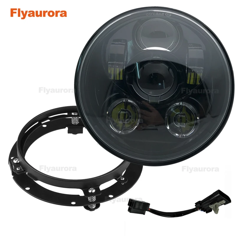 Flyaurora 7inch 45w Motorcycle headlight With Mounting Bracket Ring For Road King Electra Glide Softail
Flyaurora 7inch 45w Motorcycle headlight With Mounting Bracket Ring For Road King Electra Glide Softail