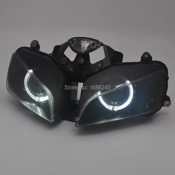 White Angel Eyes HID Projector Fully Assembly Motorcycle Headlight Fit For Honda CBR600 F5 2003-2006
White Angel Eyes HID Projector Fully Assembly Motorcycle Headlight Fit For Honda CBR600 F5 2003-2006