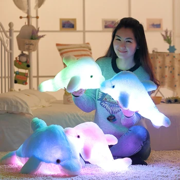 32cm Glowing Toys Flashing Plush Doll LED Light Dolphin Luminous Colorful Stuffed Plush Creative Gifts Toys For Children Kids
32cm Glowing Toys Flashing Plush Doll LED Light Dolphin Luminous Colorful Stuffed Plush Creative Gifts Toys For Children Kids