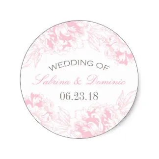3.8cm Round Favor Stickers | Pink Peony Design
3.8cm Round Favor Stickers | Pink Peony Design