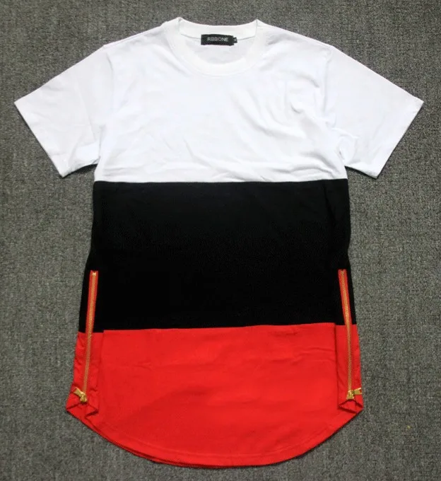 2018 summer style mens t shirts white black red patchwork golden side zipper t shirt streetwear hip hop t shirts extended tees
2018 summer style mens t shirts white black red patchwork golden side zipper t shirt streetwear hip hop t shirts extended tees