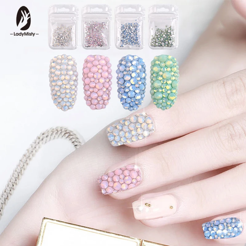 Ladymisty 1pack Mixed Size (SS4-SS20) Crystal Colorful Opal Nail Art Rhinestone Decorations Glitter Gems 3D Books Accessories
Ladymisty 1pack Mixed Size (SS4-SS20) Crystal Colorful Opal Nail Art Rhinestone Decorations Glitter Gems 3D Books Accessories