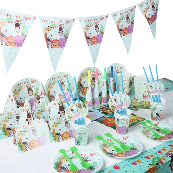 83pcs/set Animal Department Party Kids Birthday Party Use Decoration Decoration Package Disposable Tableware+Gift Bag+Pennant...
83pcs/set Animal Department Party Kids Birthday Party Use Decoration Decoration Package Disposable Tableware+Gift Bag+Pennant...