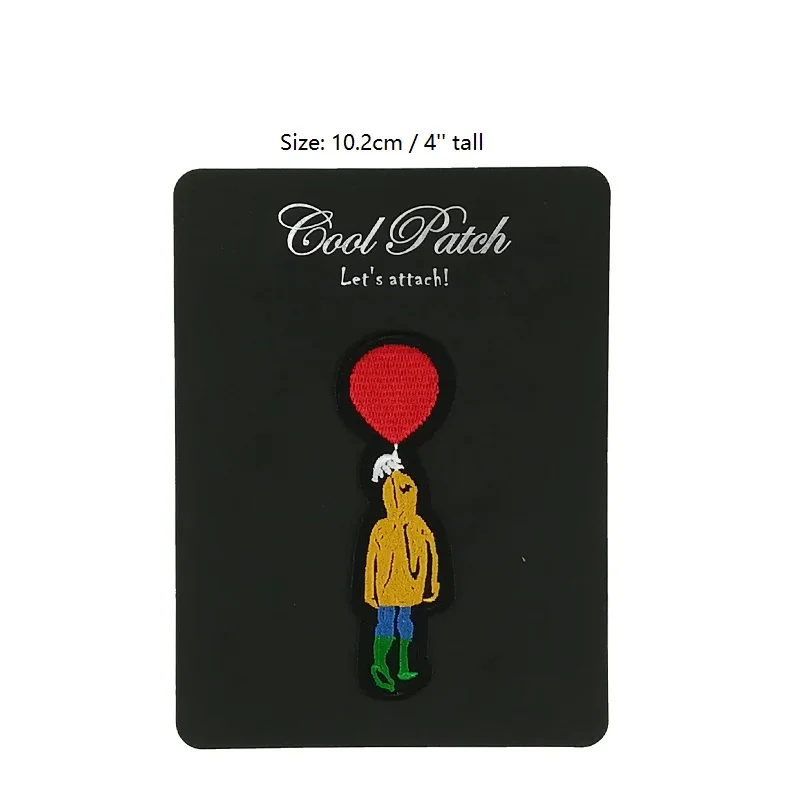 we all float down here it horror movie film iron on patches red balloon yellow raincoat cosplay costume badge
we all float down here it horror movie film iron on patches red balloon yellow raincoat cosplay costume badge