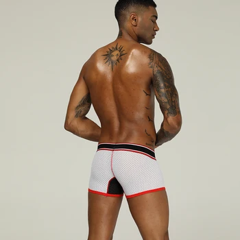 Brand Sexy Underwear Men Boxer Underpants Mesh Boxershorts Men Cotton Gay Mens Long Boxer Boxers Shorts Male Panties Man OR201
Brand Sexy Underwear Men Boxer Underpants Mesh Boxershorts Men Cotton Gay Mens Long Boxer Boxers Shorts Male Panties Man OR201