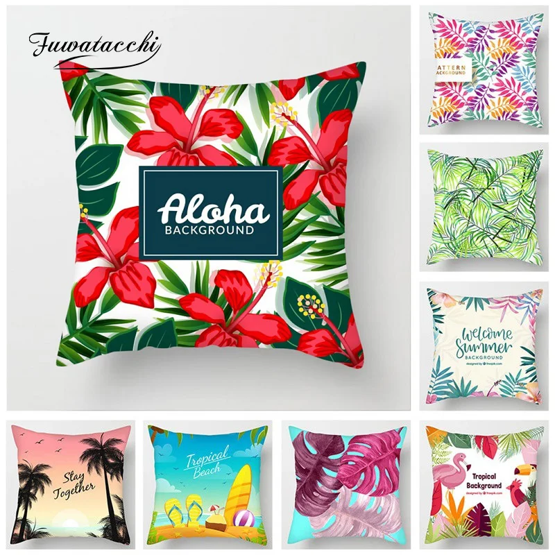Fuwatacchi Tropical Background Cushion Covers Flamingo Palm Leaf Throw Pillow Cover for Sofa Bed Decor Orange Kiwi Pillowcases
Fuwatacchi Tropical Background Cushion Covers Flamingo Palm Leaf Throw Pillow Cover for Sofa Bed Decor Orange Kiwi Pillowcases