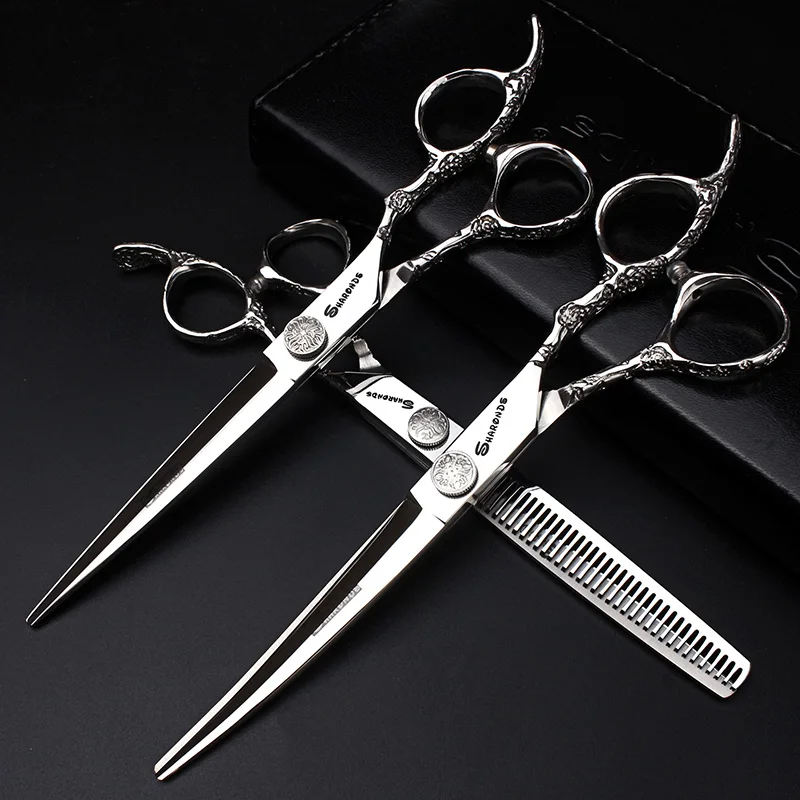 Genuine 7 Inch Professional Japanese Pet Dog Grooming Scissors Japan 440c Sharp Groomer Shears Cutting Thinning Curved Scissors
Genuine 7 Inch Professional Japanese Pet Dog Grooming Scissors Japan 440c Sharp Groomer Shears Cutting Thinning Curved Scissors