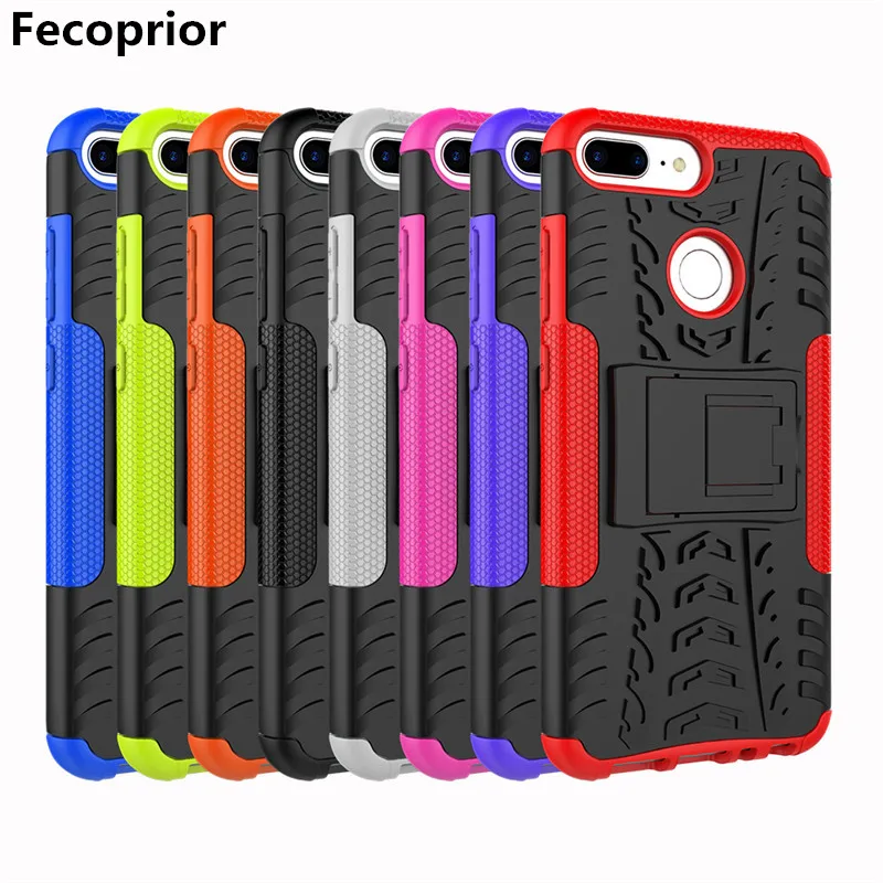 

Fecoprior Honor9Lite Case for Huawei Honor 9 Lite Back Cover Silicon TPU PC Stand Armor Heavy Rugged Phone Celulars Fundas Coque