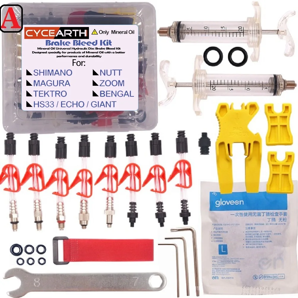 Bike Hydraulic Disc Brake Bleeding Tool Kit For Shimano TEKTRO MAGURA ZOOM ECHO