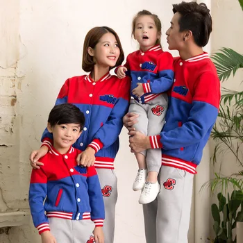 New Fashion Colorful Patchwork Button Closure Family Matching Outfits Casual Jackets and Pants Family Clothing Sets
New Fashion Colorful Patchwork Button Closure Family Matching Outfits Casual Jackets and Pants Family Clothing Sets