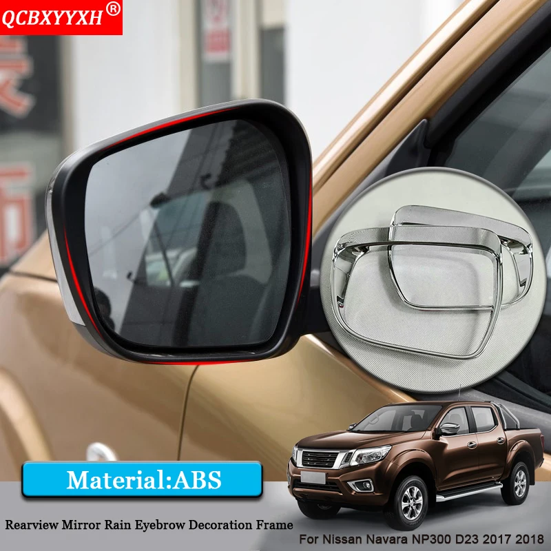 QCBXYYXH Car Styling ABS Car Rearview Mirror Rain Decoration Eyebrow Frame Cover Stickers For Nissan Navara NP300 D23 2017 2018
QCBXYYXH Car Styling ABS Car Rearview Mirror Rain Decoration Eyebrow Frame Cover Stickers For Nissan Navara NP300 D23 2017 2018