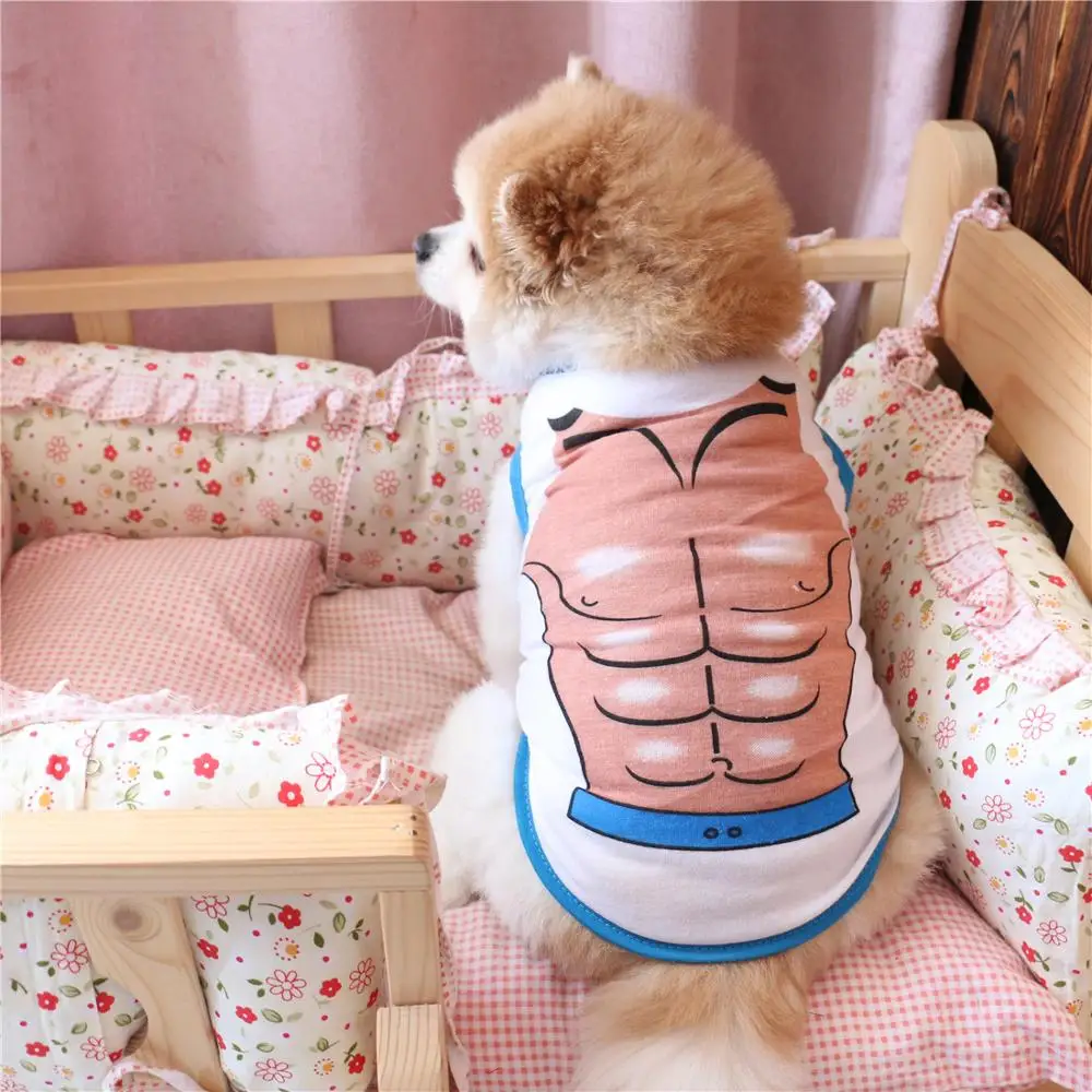 Cute Printed Summer Pets tshirt Puppy Dog Clothes Pet Cat Vest Cotton T Shirt Pug Apparel Costumes Dog Clothes for Small Dogs
Cute Printed Summer Pets tshirt Puppy Dog Clothes Pet Cat Vest Cotton T Shirt Pug Apparel Costumes Dog Clothes for Small Dogs