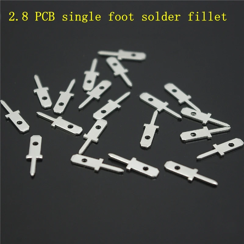 2.8 single foot long solder tab PCB circuit board cold press terminal brass tin plated
2.8 single foot long solder tab PCB circuit board cold press terminal brass tin plated