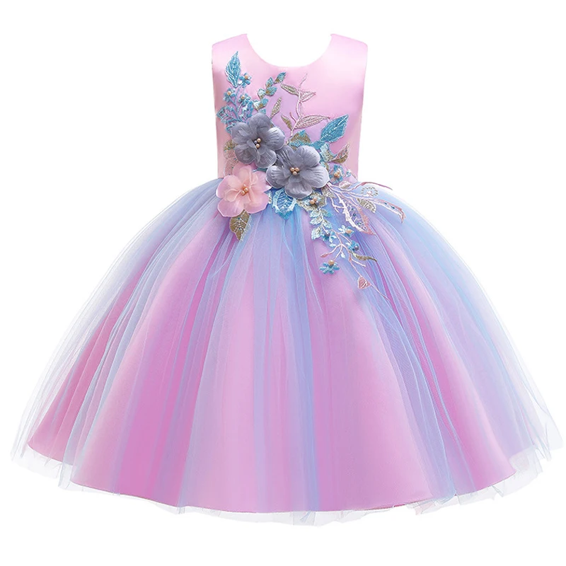 Фото Элегантное пышное платье принцессы для маленьких девочек детские платья на день