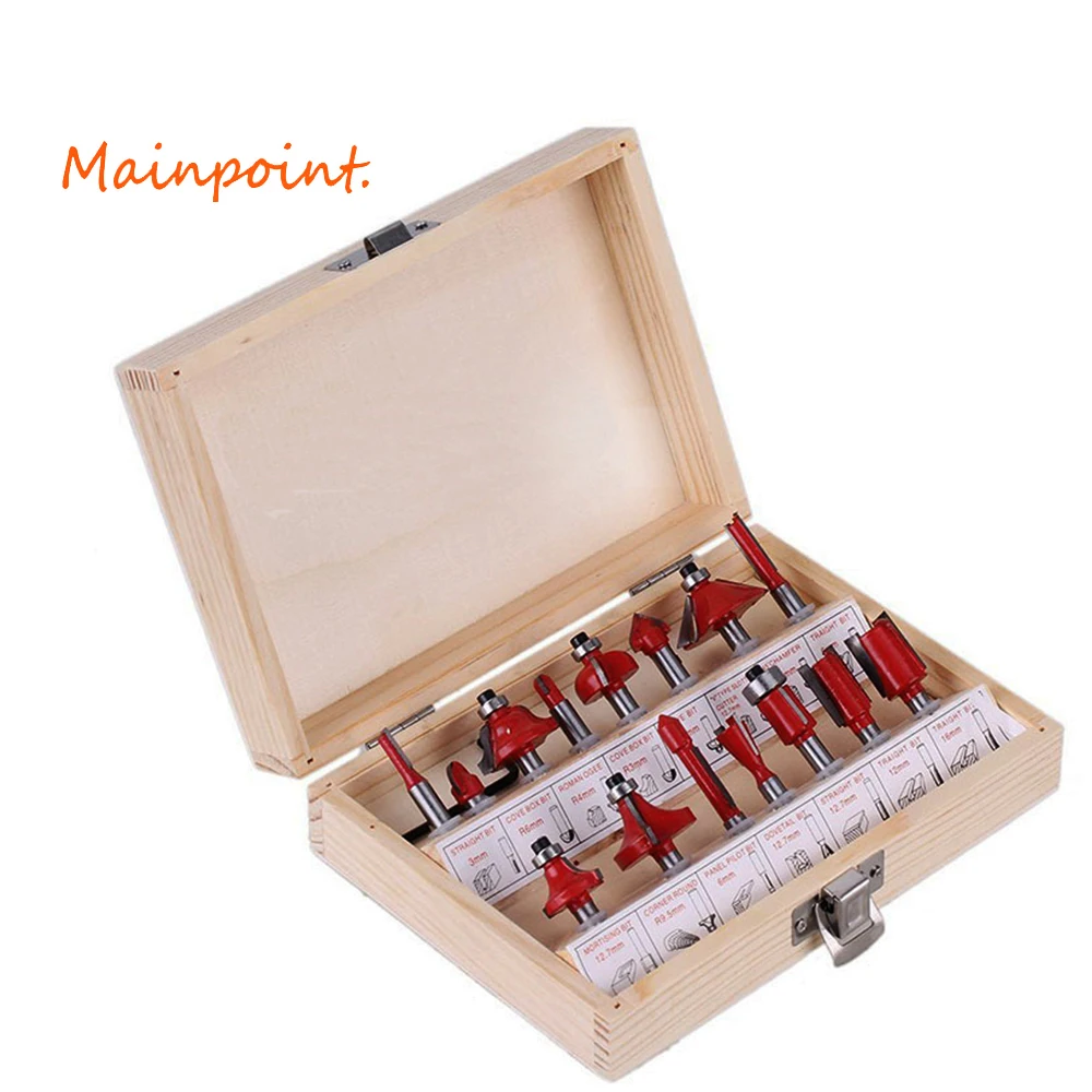 15Pcs Woodworking Milling Cutter Sets Wood Cutting Furniture Making Engraving Tool Part Shank Bit Diameter 1/4" and 8mm
15Pcs Woodworking Milling Cutter Sets Wood Cutting Furniture Making Engraving Tool Part Shank Bit Diameter 1/4" and 8mm