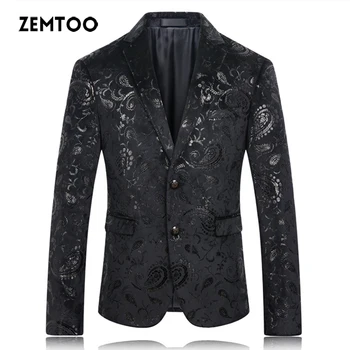 zemtoo Elegant Wedding Men's Blazer Plus Size Black Blazer Men Formal Blazers Prom Dress Men Black Floral Stage Wear Blazers
zemtoo Elegant Wedding Men's Blazer Plus Size Black Blazer Men Formal Blazers Prom Dress Men Black Floral Stage Wear Blazers