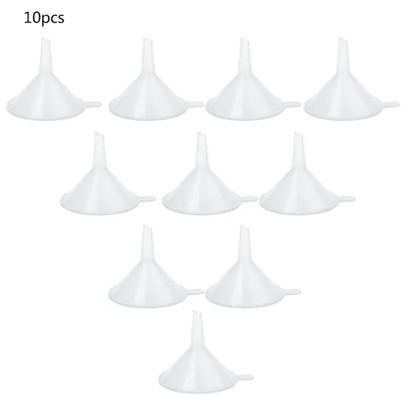 10Pcs Plastic Small Funnels For Perfume Liquid Essential Oil Filling Empty Bottle Packing Tool 10166
10Pcs Plastic Small Funnels For Perfume Liquid Essential Oil Filling Empty Bottle Packing Tool 10166