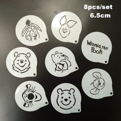 8Pcs/Set Cartoon Bear Latte Coffee Stencils Cake Mold Fondant Cookies Baking Tools Art DIY Tools D05
8Pcs/Set Cartoon Bear Latte Coffee Stencils Cake Mold Fondant Cookies Baking Tools Art DIY Tools D05