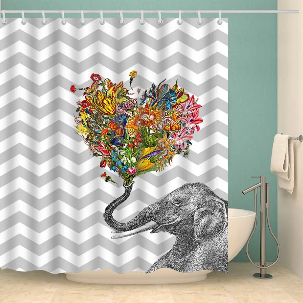Svetanya Waterproof Shower Curtain Elephant Printed (include 12 pcs Hooks) 180*180cm
Svetanya Waterproof Shower Curtain Elephant Printed (include 12 pcs Hooks) 180*180cm