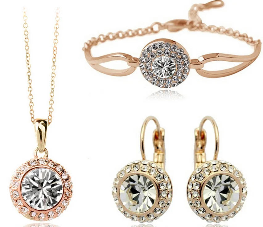 Hesiod High Quality Gold Silver Color Crystal Jewelry Sets For Women Luxury Elegant 4pcs Round Pendant Jewelry Gift
Hesiod High Quality Gold Silver Color Crystal Jewelry Sets For Women Luxury Elegant 4pcs Round Pendant Jewelry Gift