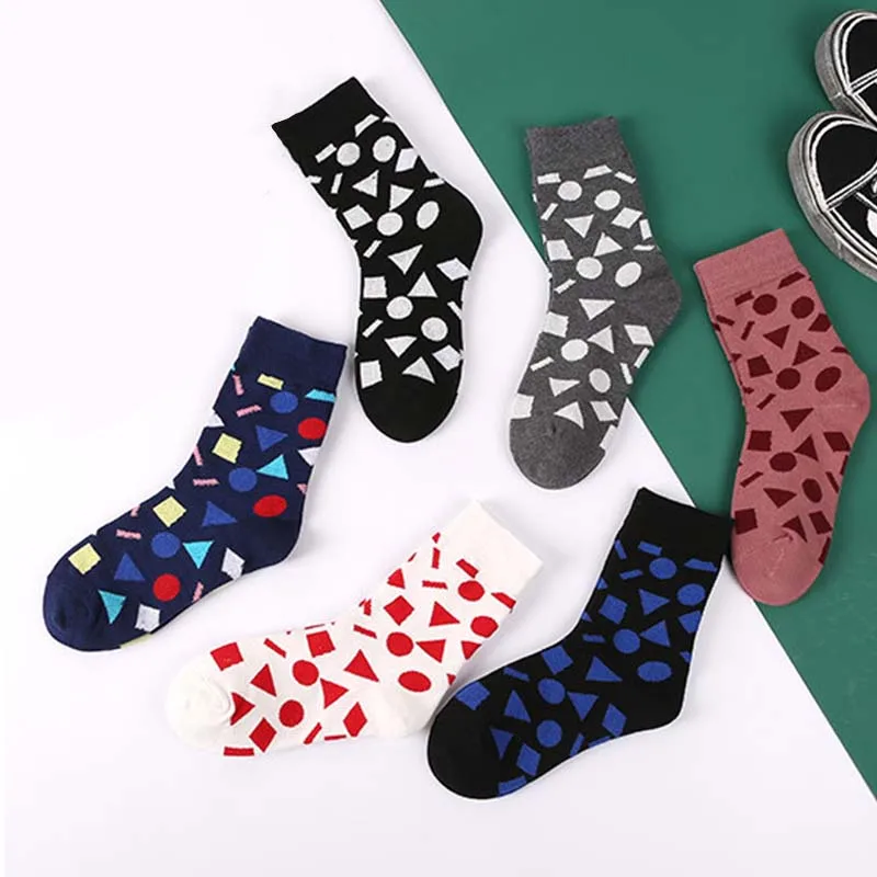 Quality Female Happy Socks geometric Graphics Striped Plaid Diamond Socks Men Combed Cotton Calcetines Largos Hombre
Quality Female Happy Socks geometric Graphics Striped Plaid Diamond Socks Men Combed Cotton Calcetines Largos Hombre